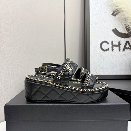 Chanel Quilted Sheepskin Slides with Premium Leather Sole