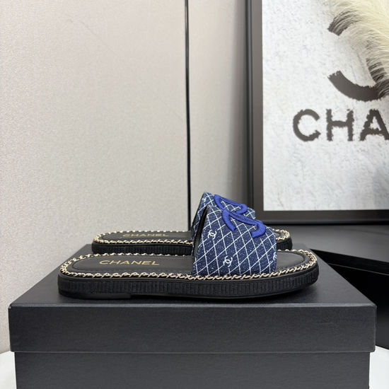 Chanel Premium Sheepskin Upper Slide Sandals Soft Lining Non-slip Sole