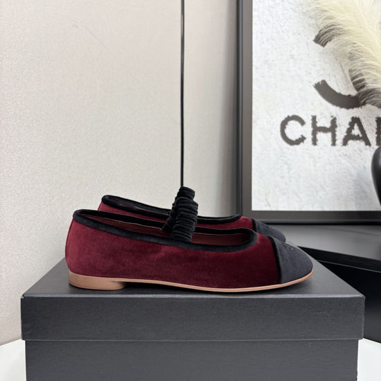 Chanel Velvet Sheepskin Leather Sole Slides Sandals