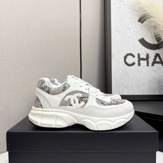 Chanel Classic Leather Casual Non-slip Fashion Sneakers