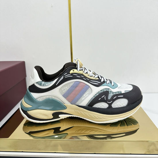 Gucci Iconic Striped Multi-Material Sneakers