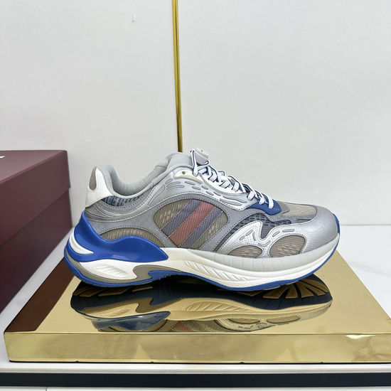 Gucci Iconic Striped Multi-Material Sneakers