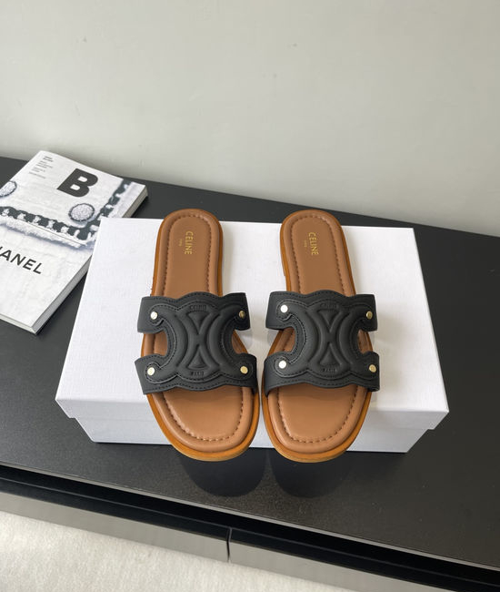 Celine Retro Roman Sandals Casual Slip On Daily Footwear