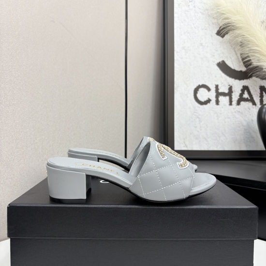 Chanel Premium Sheepskin Leather Sole Casual Slides