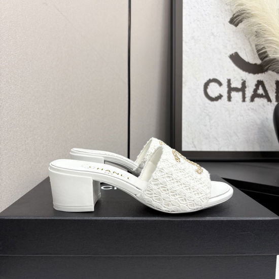 Chanel Premium Sheepskin Leather Sole Casual Slides