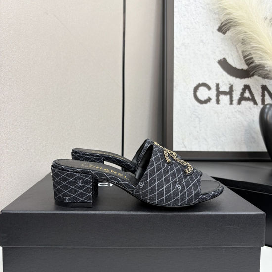 Chanel Premium Sheepskin Leather Sole Casual Slides