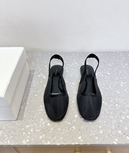 The Row Breathable Mesh Retro Elegant Ballet Sandals