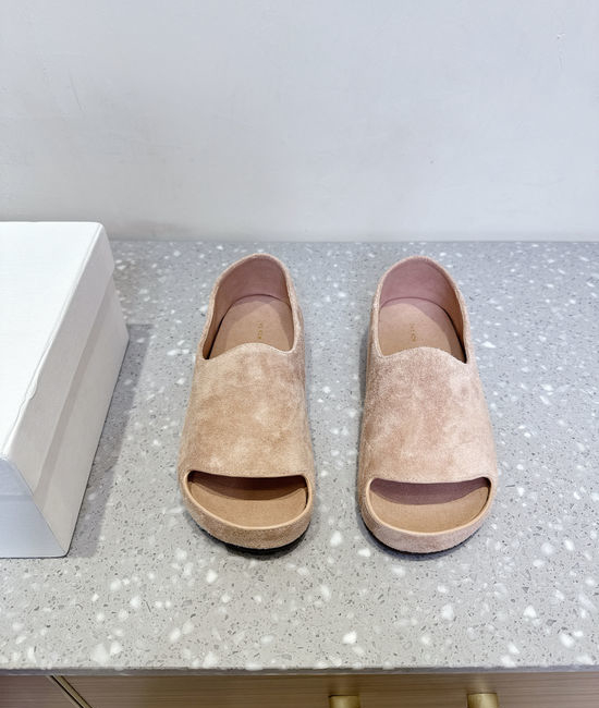 The Row Vintage Peep Toe Casual Comfort Sandals