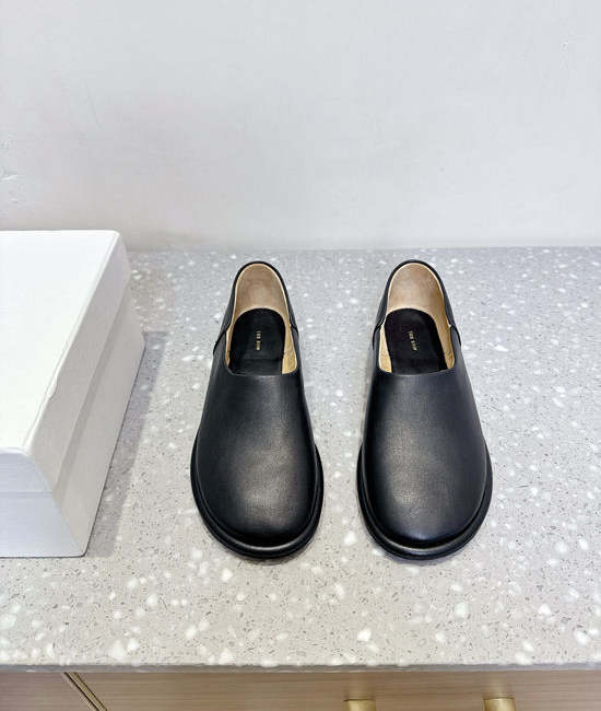 The Row Soft Suede Thick Sole Casual Loafers