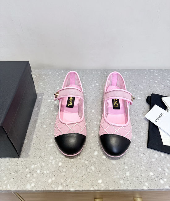 Chanel Mesh Breathable Mary Jane Ballet Flats