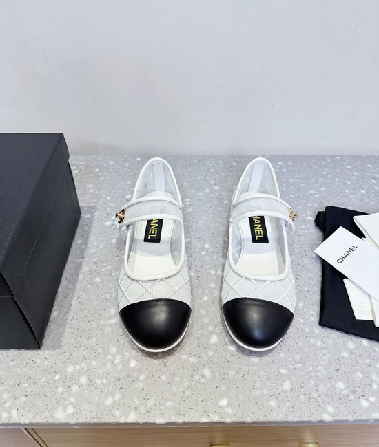 Chanel Mesh Breathable Mary Jane Ballet Flats