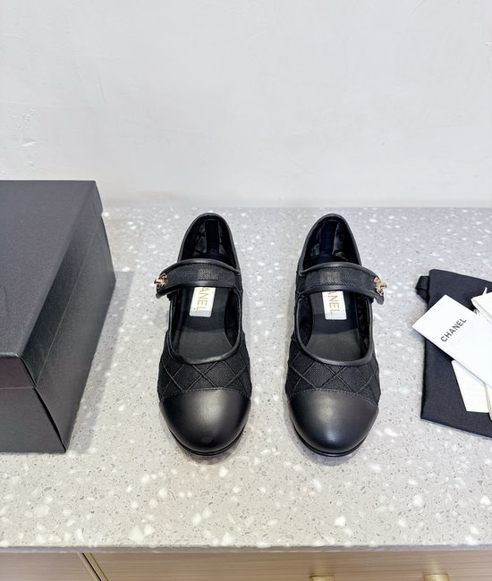 Chanel Mesh Breathable Mary Jane Ballet Flats