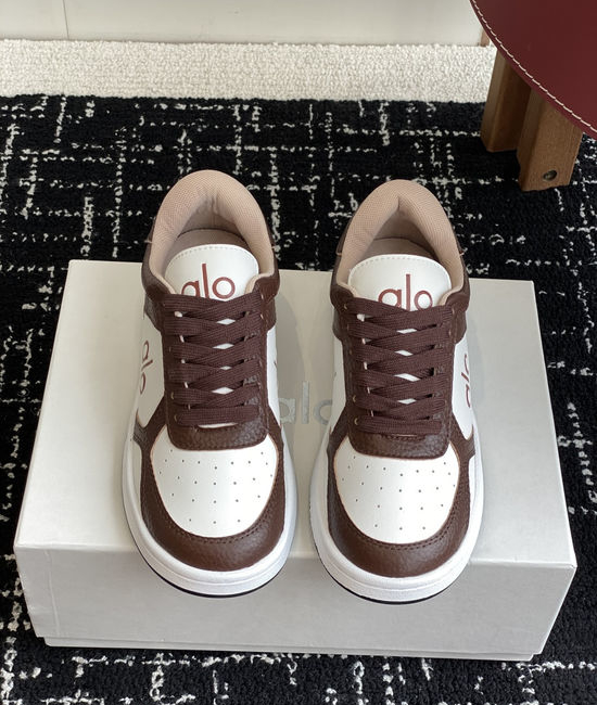 Alo Color Block Leather Platform Comfort Casual Sneakers