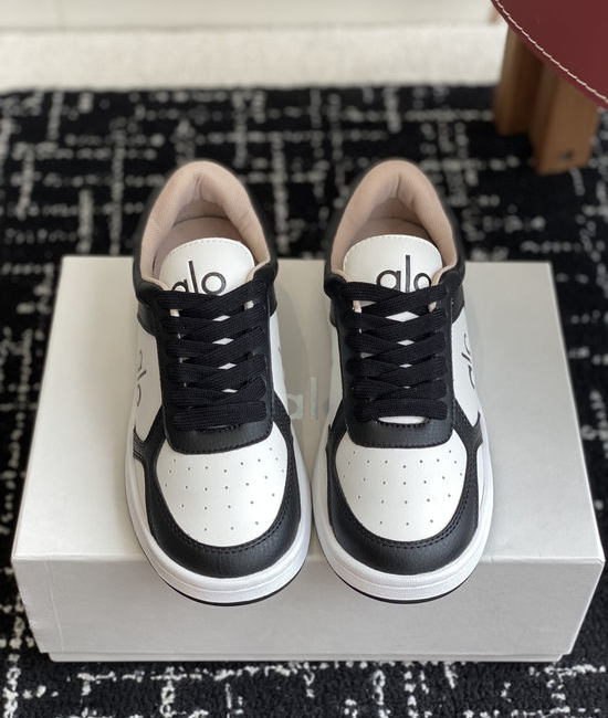 Alo Color Block Leather Platform Comfort Casual Sneakers