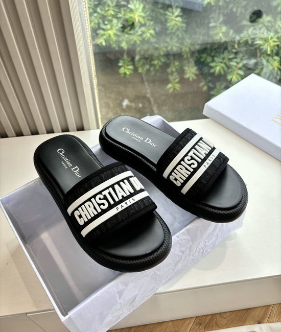 Christian Dior CD Elegant Loafers with Decorative Buckle All-match Casual Shoes