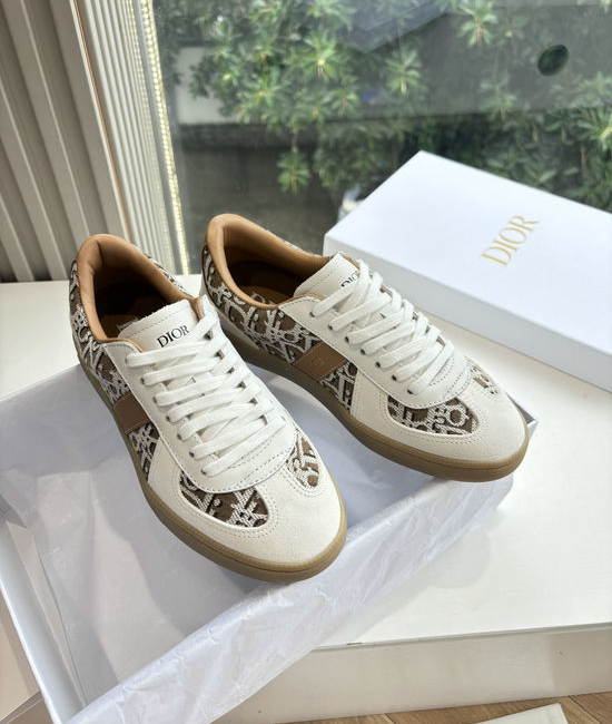 Christian Dior CD Breathable Leather Mesh Casual Comfort Sneakers