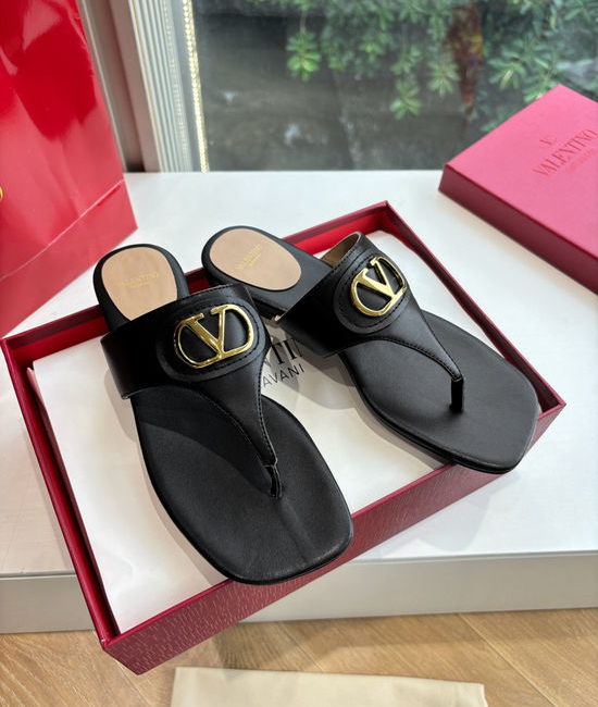 Valentino Metal Buckle Comfortable Elevating Casual Sandals