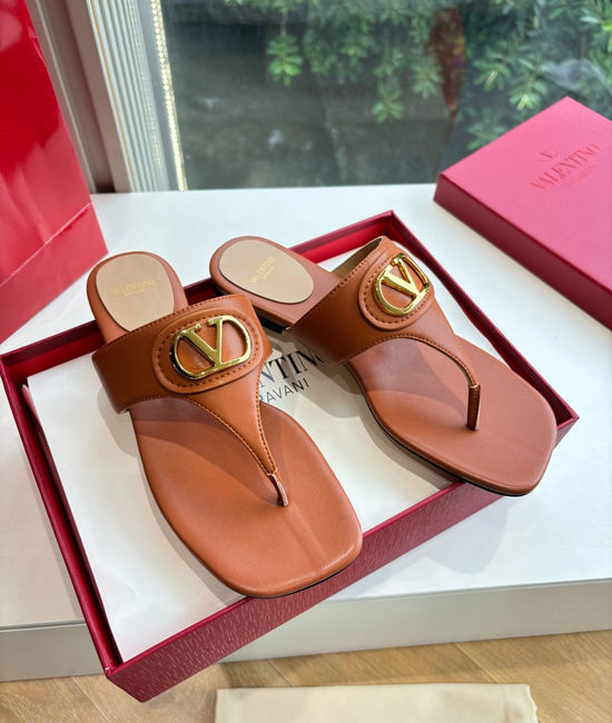 Valentino Metal Buckle Comfortable Elevating Casual Sandals