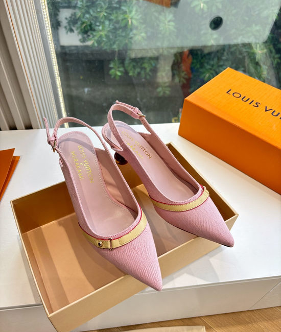 Louis Vuitton LV Cherry Pattern Flat Sandals with Classic Printed Upper