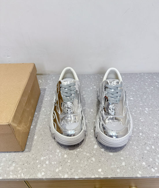 Manolo Blahnik MB Premium Thick Sole Casual Leather Sneakers Comfortable
