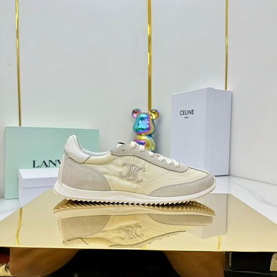 Celine Street Style Casual Leather Sneakers Lightweight Easy Maintenance