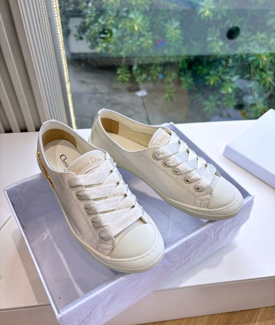 Christian Dior CD Satin Upper Soft Sole Comfortable Casual Sneakers