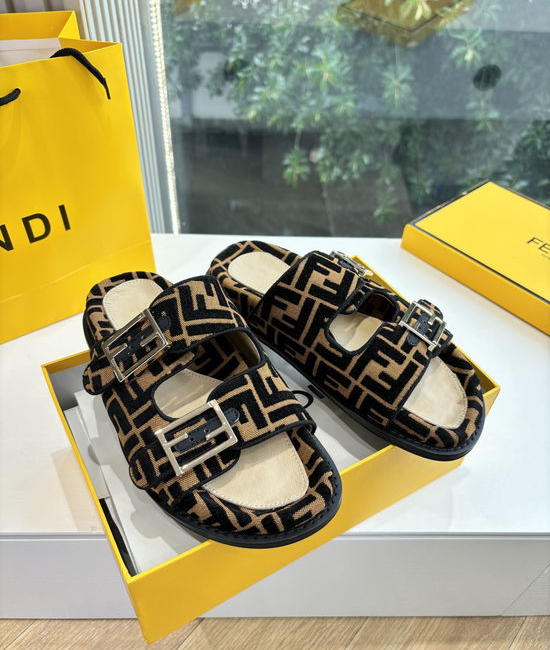 Fendi Minimalist Style Sandals Comfortable Breathable Daily Footwear