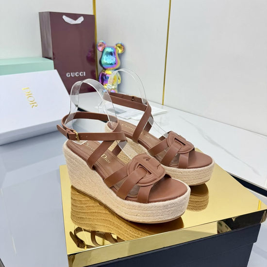 Christian Dior CD Genuine Leather High Heel Non-slip Casual Sandals