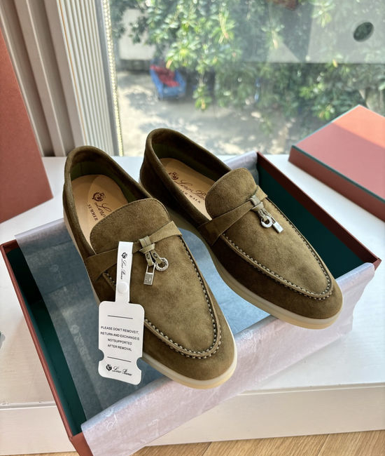 Loro Piana Smooth Leather Elegant Loafers Premium Handcrafted Durable Sole