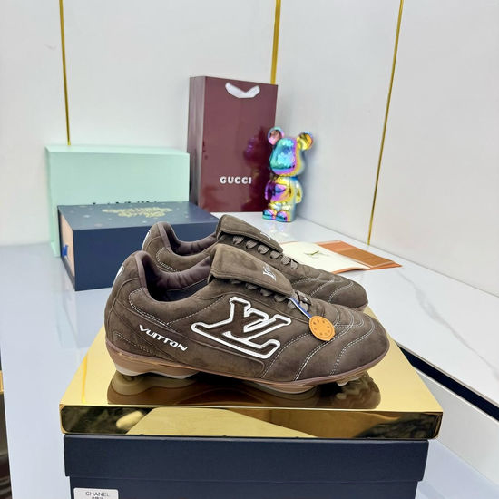 Louis Vuitton LV Premium Leather Upper Low Top Casual Sports Sneakers
