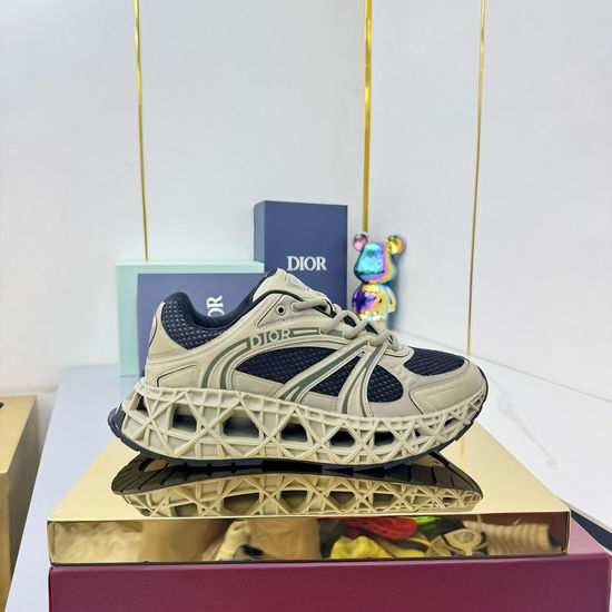 Christian Dior Retro-Style Dad Sneakers with Embroidered Details
