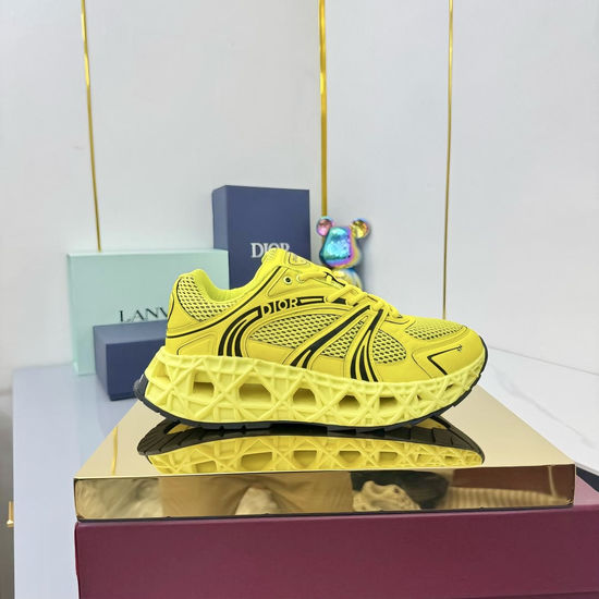 Christian Dior Retro-Style Dad Sneakers with Embroidered Details