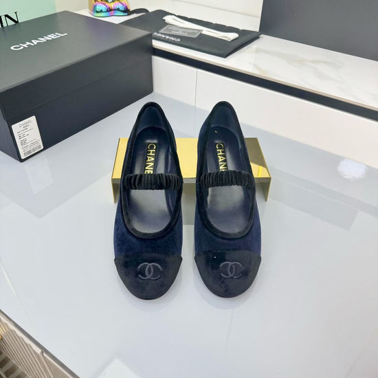 Chanel Premium Suede Mary Jane Flats Comfortable Soft Lining