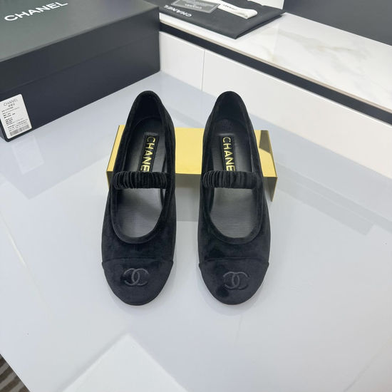 Chanel Premium Suede Mary Jane Flats Comfortable Soft Lining