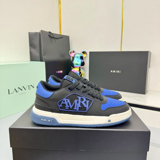 Amiri Casual Padded Tongue Leather Upper Platform Sneakers
