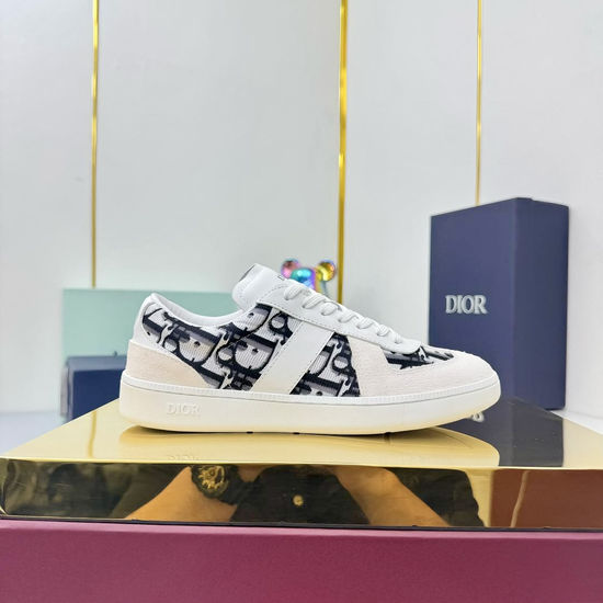 Christian Dior Mesh Mixed Casual Sports Shoes With Logo Details