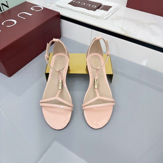 Gucci Classic Buckle Genuine Leather Flip Flop Sandals