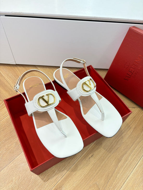 Valentino Comfortable Slip-on Sandals with Metal Buckle Detail