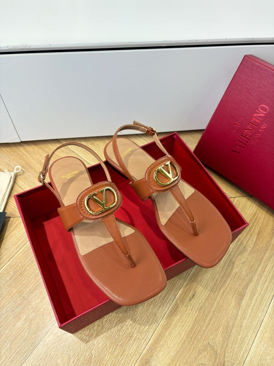 Valentino Comfortable Slip-on Sandals with Metal Buckle Detail