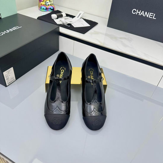 Chanel Velvet Mary Jane Shoes With Soft Leather Insole