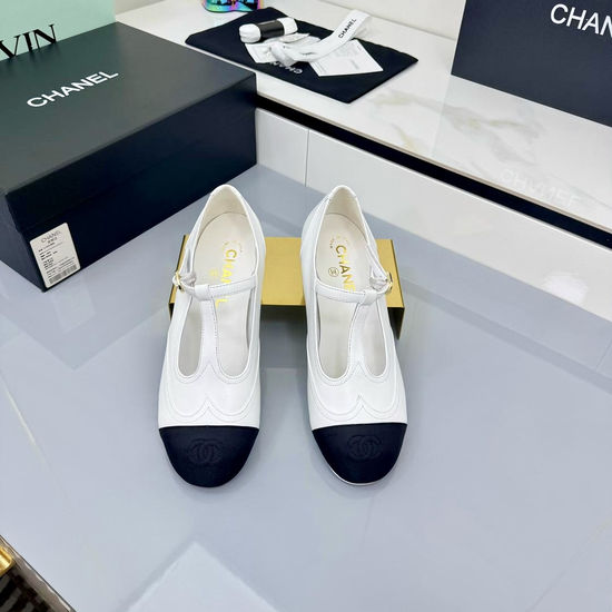 Chanel Velvet Mary Jane Shoes With Soft Leather Insole