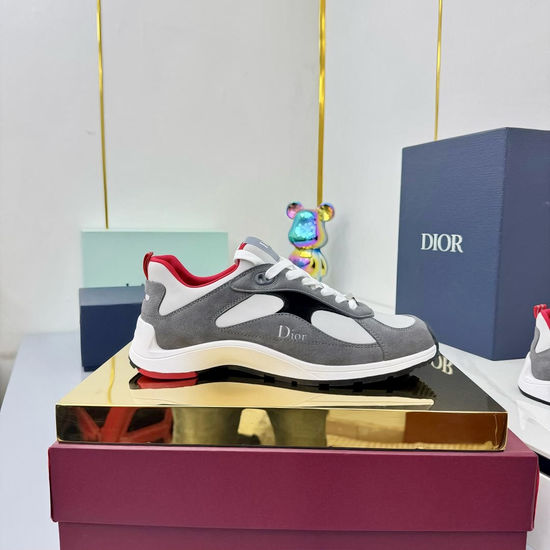 Christian Dior Soft Breathable Mesh Mixed Material Chunky Sneakers