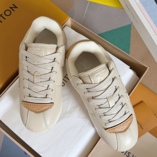 Louis Vuitton LV Printed Leather Thick Sole Non-slip Casual Sneakers