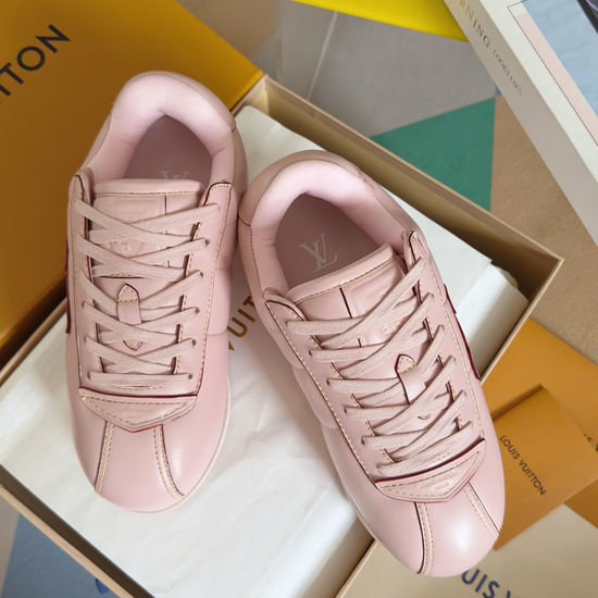 Louis Vuitton LV Printed Leather Thick Sole Non-slip Casual Sneakers