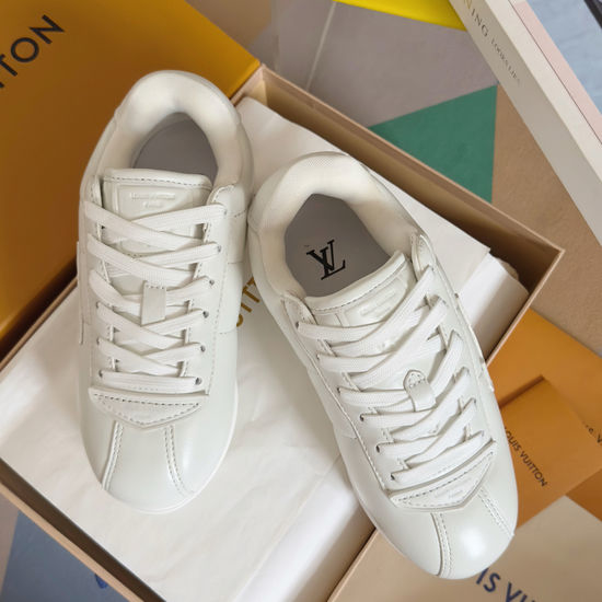 Louis Vuitton LV Printed Leather Thick Sole Non-slip Casual Sneakers