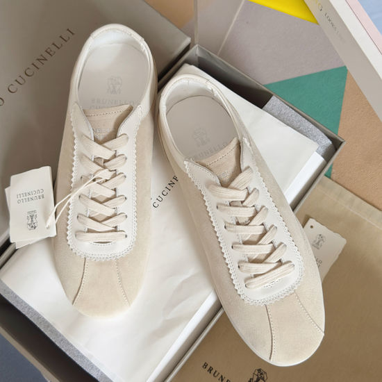 Brunello Cucinelli Genuine Leather Soft Sole Comfortable Casual Training Shoes