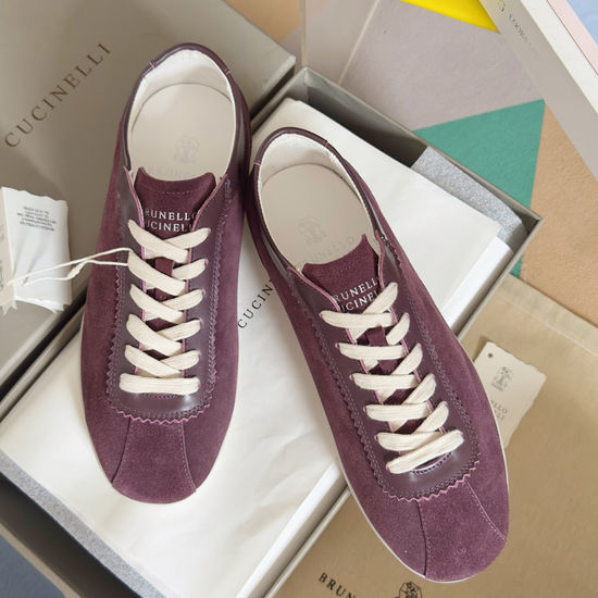 Brunello Cucinelli Genuine Leather Soft Sole Comfortable Casual Training Shoes