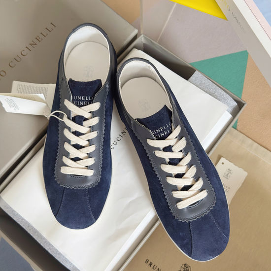 Brunello Cucinelli Genuine Leather Soft Sole Comfortable Casual Training Shoes