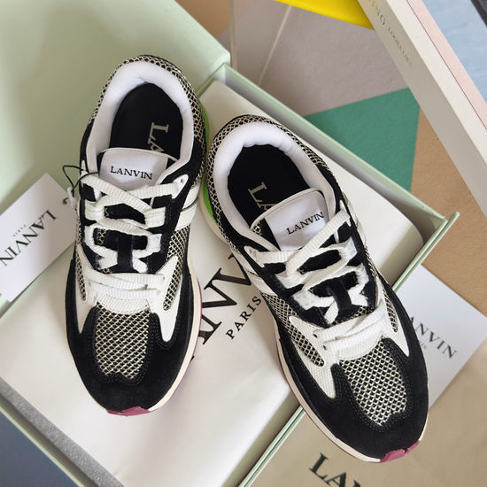 Lanvin Comfortable Mesh Casual Sports Sneakers with Gift Packaging