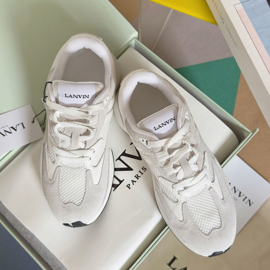 Lanvin Comfortable Mesh Casual Sports Sneakers with Gift Packaging